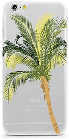 CLW Clear TPU Case for iPhone 6/6S, California Palm Tree