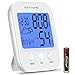 Bodyguard Digital Hygrometer Indoor Thermometer,Multifunctional Humidity Gauge,with Backlight Temperature Humidity Monitor