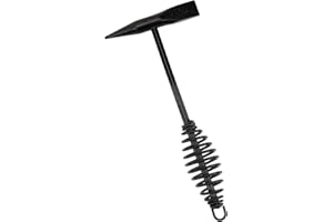 Luckyweld Welding Chipping Hammer/Slag Hammer with Coil Spring Handle, Forge Hardended Steel Industrial Welding Hammer for Cleaning Removing Slag and Welding Residue