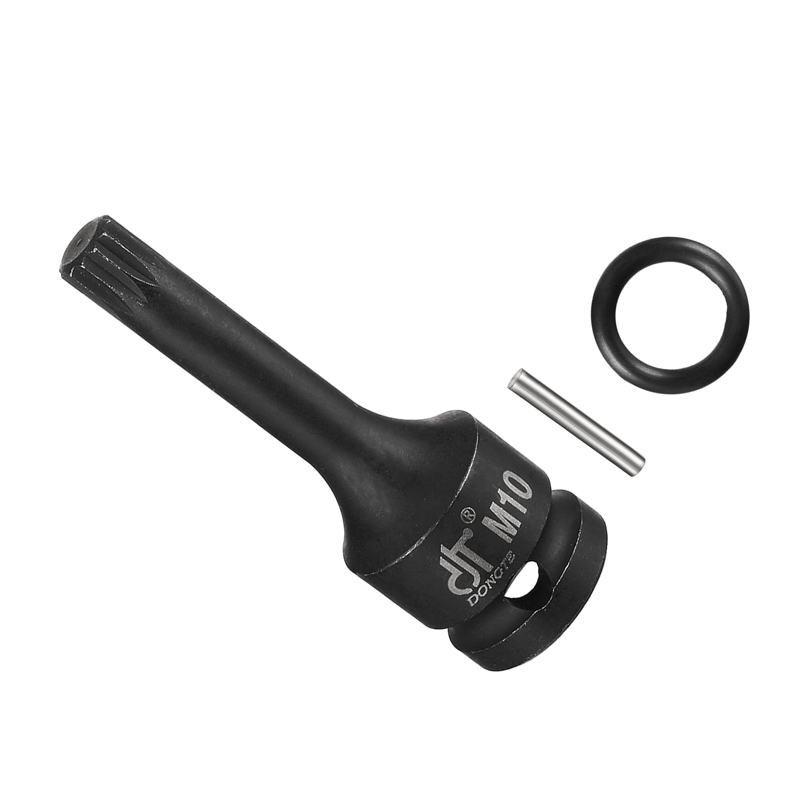 CoCud Impact Triple Square Spline Bit Socket, M10 Socket 1/2" Drive, Cr-Mo Steel Socket with O-Ring and Dowel Pin - (Applications: for Socket Head Cap Bolt)