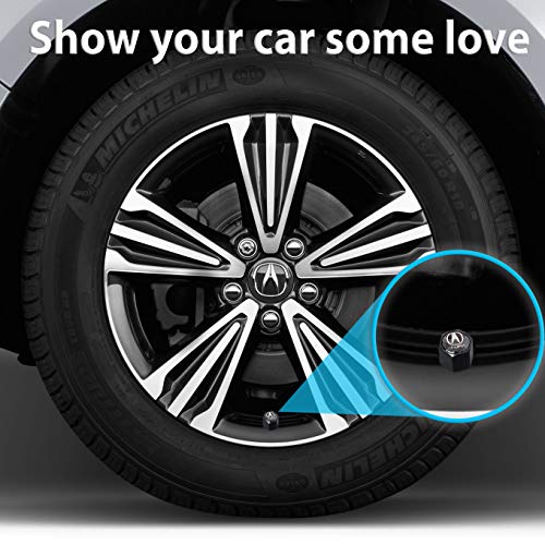 Custom Tire Valve Stem Caps (35 Vehicle Models) Anti-Theft Hexagon Design | Car, Truck, SUV | Leakproof, Airtight, Dustproof Seal | All-Weather, Lock Tight Fit (for Acura Vehicles) - Thumbnail 3