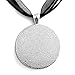 Laura Milnor Iverson Tuxedo Cat Handmade Art Pendant Japanese Magnolia Tree Blue Moon (Black Ribbon Necklace)