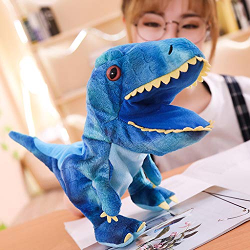 Dinosaur Plush Toys Stuffed Animal Hand Puppets with Open Movable Mouth Toy for Boys Girls Kids Toddlers Gift 23x35cm - Thumbnail 5