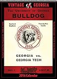 Georgia Bulldogs 2016 Vintage Football Calendar by 