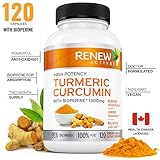 DOUBLE STRENGTH TURMERIC + BIOPERINE Capsules! 2 Month Supply! 1300mg. Non-GMO Turmeric Curcumin with Black Pepper. Benefits Anti-inflammatory & Anti-Aging. Feel Less Joint Pain in 2 weeks!