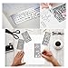 TianJi 5 Pack Stainless Steel Quick Record Journals Stencil Set Painting Stencils with Storage Package for Daily Planning