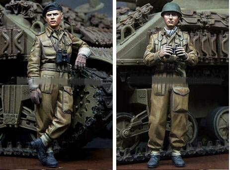 XINGCHANG 1/35 Resin Figure Model Kits WW2 Britische Soldaten Unmontiert unbemalt – Bild 3