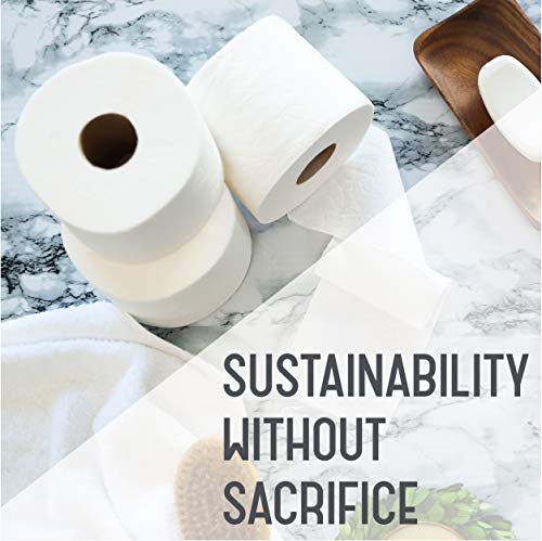 Aria Premium, Earth Friendly Toilet Paper, 12 Mega Rolls, 12 = 48 Regular Rolls, Eco Friendly Bath Tissue