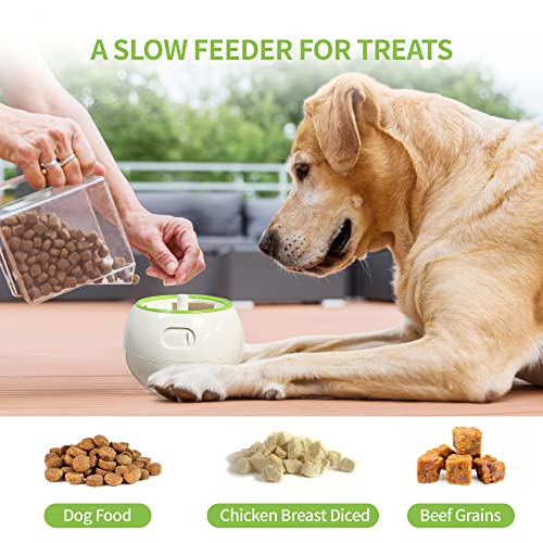 PETGEEK Interactive Dog Toys Treat Dispenser, Automatic Treat Ball Puzzle Toy, Electronic Dog