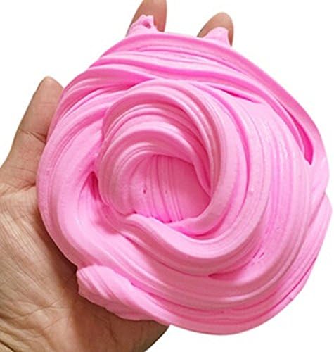 Valerty DIY Fluffy Floam Slime Scented Soft Clay Colored Clay Kit For kids Stress Toy (Medium, Pink)