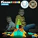 PicassoTiles Kids Toy Building Block Set Glow in The Dark Children Construction Kit Magnet Tiles Magnetic STEM Interlocking Playboard Educational Learning Stacking Blocks Child Brain Development PT60