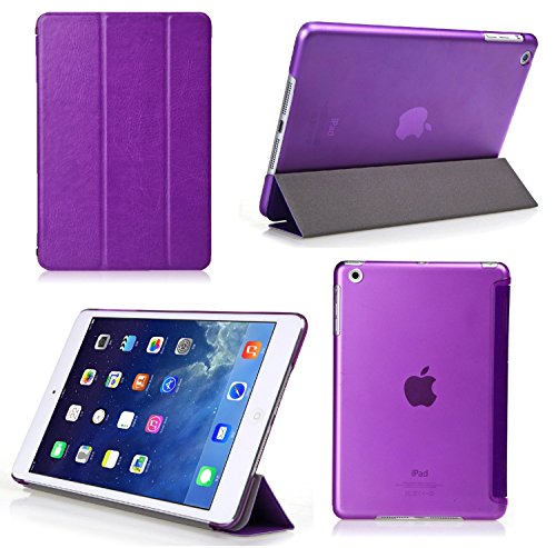 iPad Mini 4 Case - Bear Motion Premium Folio Case with Stand for Apple iPad Mini 4 (Support Smart Cover Function) - Purple