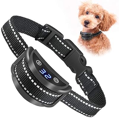 adjustable bark control dog collar