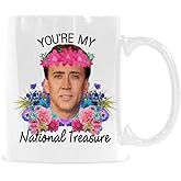 SCSF Coffee Mug For Coffee Lover - You're My National Treasure Tea Cup -11 Ounce