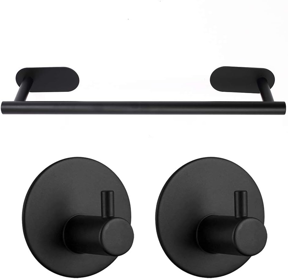 Towel Rail, Stainless Steel Self Adhesive Bath Towel Bar No Drill