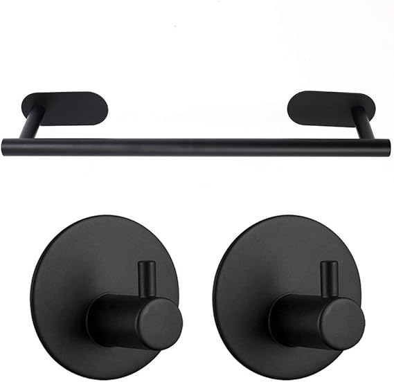 Towel Rail, Stainless Steel Self Adhesive Bath Towel Bar No Drill