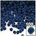The Crafts Outlet 100-Piece Multi Purpose Pom Poms, Acrylic, 7mm/0.28-inch, Round, Neon Orange