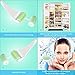 Eurobuy Ice Roller for Face & Eye Puffiness Migraine Pain Relief and Minor Injury,Set of 2 Roller Heads Ice Rolling Massager,Handhold Stainless Steel Roller,Skin Care Beauty Tool (Blue Green)