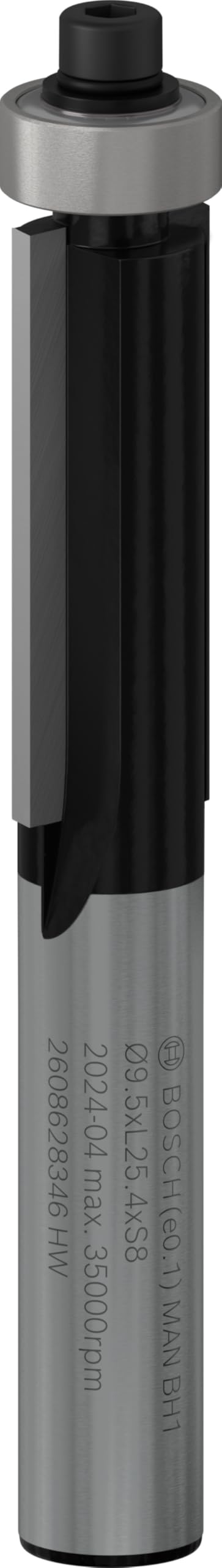 Bosch Accessories 2608628346 Roman Ogee Bit, 0 V, Black/Silver, 9.5 x 25.4 x 8 mm