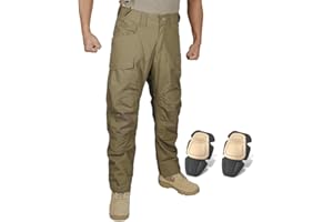 HANSTRONG GEAR Airsoft Pants with Knee Pads Tatical Pants Men Combat Trousers Multiple Pocket Hook-and-Loop Adjuster