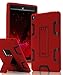 SKYLMW All-New Amazon Fire HD 8 (2016 6th Generation) Case,[Kickstand Feature],Shock-Absorption/High Impact Resistant Heavy Duty Armor Defender Case,Red