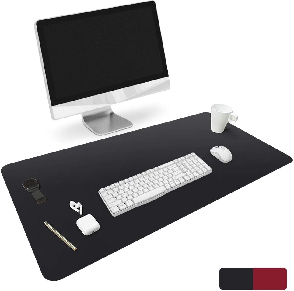 BUBM Desk Pad Protector 31.5 x 15.7 MultiFunction and Waterproof PU