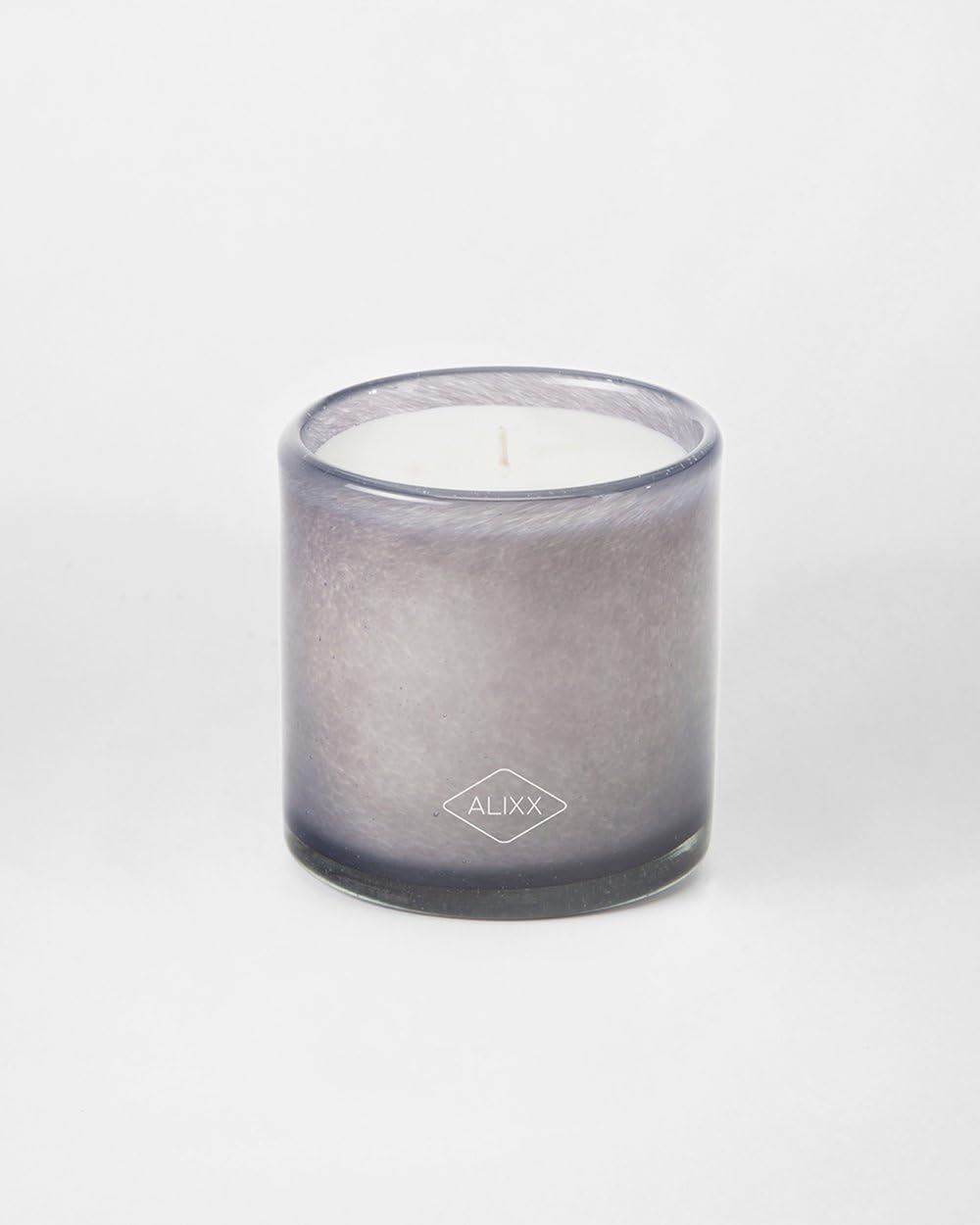 Alixx Teck Purple 90-Hour Glass Candle - Teakwood Fragrance