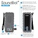 SoundBot SB515FM FM RADIO Bluetooth Wireless Shower Speaker IPX7 Shock-Proof Weather Resistant Portable Radio Tuner w/Auto-Scan,15Hrs Playback Music Streaming,PremiumHD Acoustic Sound-Grey