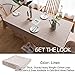 ColorBird Solid Embroidery Lattice Tablecloth Cotton Linen Dust-Proof Checkered Table Cover for Kitchen Dinning Tabletop Decoration (Rectangle/Oblong, 52 x 86 Inch, Linen)