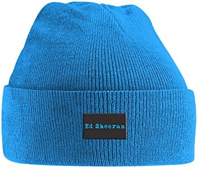 Ed Sheeran Beanie Hat Logo Divide Official Blue
