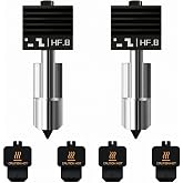 Bamboo Lab 2-Pack Enhanced-Flow Hardened Steel Nozzle Set for Bambu Lab H2S / H2D / H2D Laser &ndash; High-Speed Extrusion, Rapid-Melt Zone Upgrade (0.8mm)