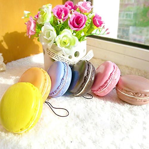 JETTINGBUY Kawaii Fruit Macaron Key Chain Cell phone Strap