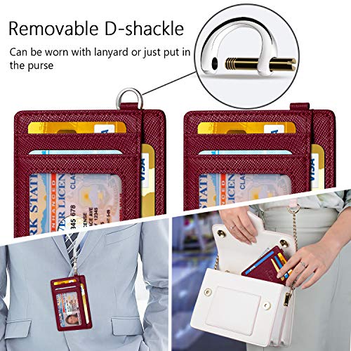 FurArt Slim Minimalist Wallet, Front Pocket Wallets, RFID Blocking, Credit Card Holder with Disassembly D-Shackle
