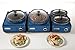Crock-Pot SCCPMD3-BL Hook Up Oval Connectable Entertaining System, 3.5-Quart, Metallic Blue