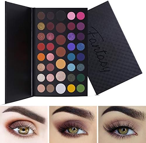 Professional Matte Shimmer Eyeshadow Palette 39 Colours, Eye Shadow Highlight Palette Blendable Velvety Texture Highly Pigmented James Charles Eyeshadow Powder - Long Lasting Waterproof Bright (A1)