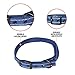 Heavy Duty Dog Collar With Handle | Ballistic Nylon Heavy Duty Collar | Padded Reflective Dog Collar With Adjustable Stainless Steel Hardware | Easy Sizing for All Breeds (Medium/Large, Midnight Blue)