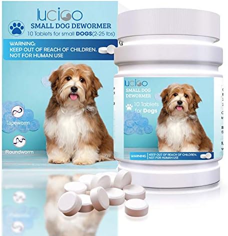 LUCICO Intestinal Cleansing Tablets for Dogs - 10 Tablets - Dog Dewormer - Removing Common Worms for Dogs - Works for Puppies and Senior Dogs