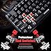 VicTsing Mechanical Keyboard, Gaming Keyboard with Red Switches, Wired Keyboard with Pluggable USB Cable, 87-Key Anti-ghosting, Waterproof Keyboard for Computer, PC and Laptop, Blackthumb 1