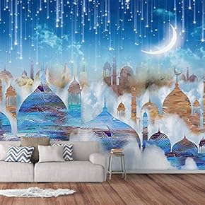 Wall Murals for Bedroom Dream Castle Large Removable Wallpaper Peel and Stick Wall Stickers - 66x96 inches