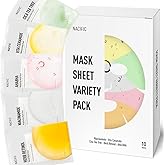 KOSBEAUTY NACIFIC Face Masks Skincare Korean – Premium 10-Sheet Variety Pack for Ultimate Skin Nourishment – Hyaluronic Acid, Ceramide & Vitamin-Infused for All Skin Types