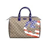 Gucci Beige Coated American Flag Canvas Joy Boston