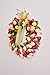 LOUHO Flower Wreath for Wall and Front Door Rose Wreath Silk Floral Home Wall Decor Artificial Garland (Flower-6)