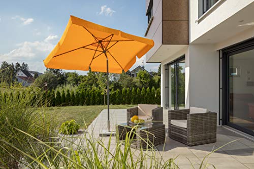 Schneider Sonnenschirm New York, mandarine, 270x150 cm rechteckig, Gestell Aluminium/Stahl, Bespannung Polyester, 4.6 kg – Bild 4