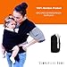 Simply Life Baby Wrap Carrier - Flexible Adjustable Wrap Around Sling, Infant Carriers for Men and Women, Suitable for Newborn and Toddlers Up to 35 Lbs, Nursing Cover Swaddle Blanket - Large, Black