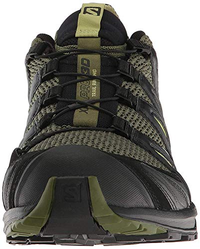 Salomon Men's XA Pro 3D Trail Running Shoes, Chive/Black/Beluga, 8.5 - Thumbnail 7