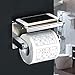 Alise Toilet Paper Holder Tissue Holders Paper Storage with Mobile Phone Storage Shelf,GG5200 SUS304 Stainless Steel Polished Chrome
