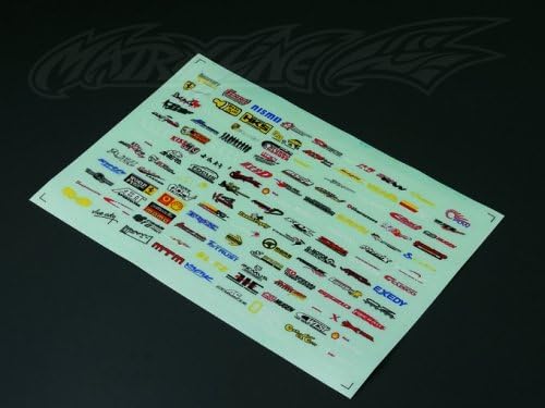 Matrixline RC #A012 Decoration Logo Decal Sheet Pattern C