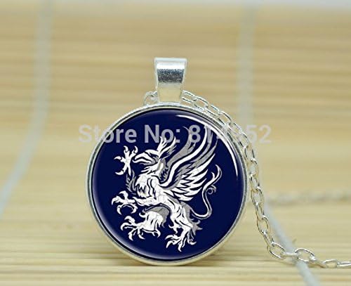VintaStore Art Glass Necklace Dragon Age Gray Wardens Necklace Symbol Logo Crest Jewelry Necklace A3113