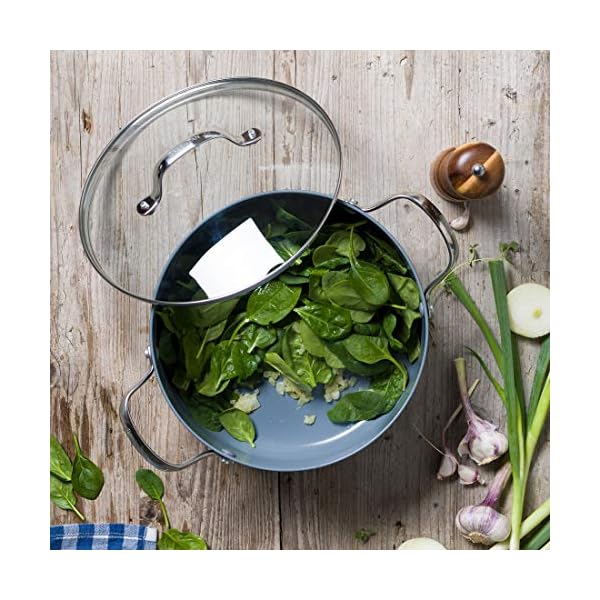 GreenPan-Saute-Pan-with-Two-Side-Handle-Non-Stick-Toxin-Free-Ceramic-Saute-Pan-Induction-Oven-Safe-Cookware-26-cm36-Litre-Grey GreenPan Valencia Pro Hard Anodised Healthy Ceramic Non-Stick 26 cm/3.6 Litre Sauté Pan with Lid and Side Handles, PFAS…