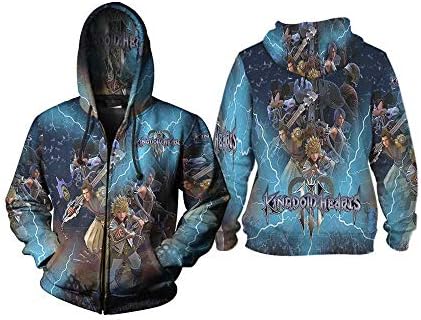 Kingdom Hearts III Upcoming Action Role-Playing Video Game Man TOP Fullprint Sublimation Size S-3XL
